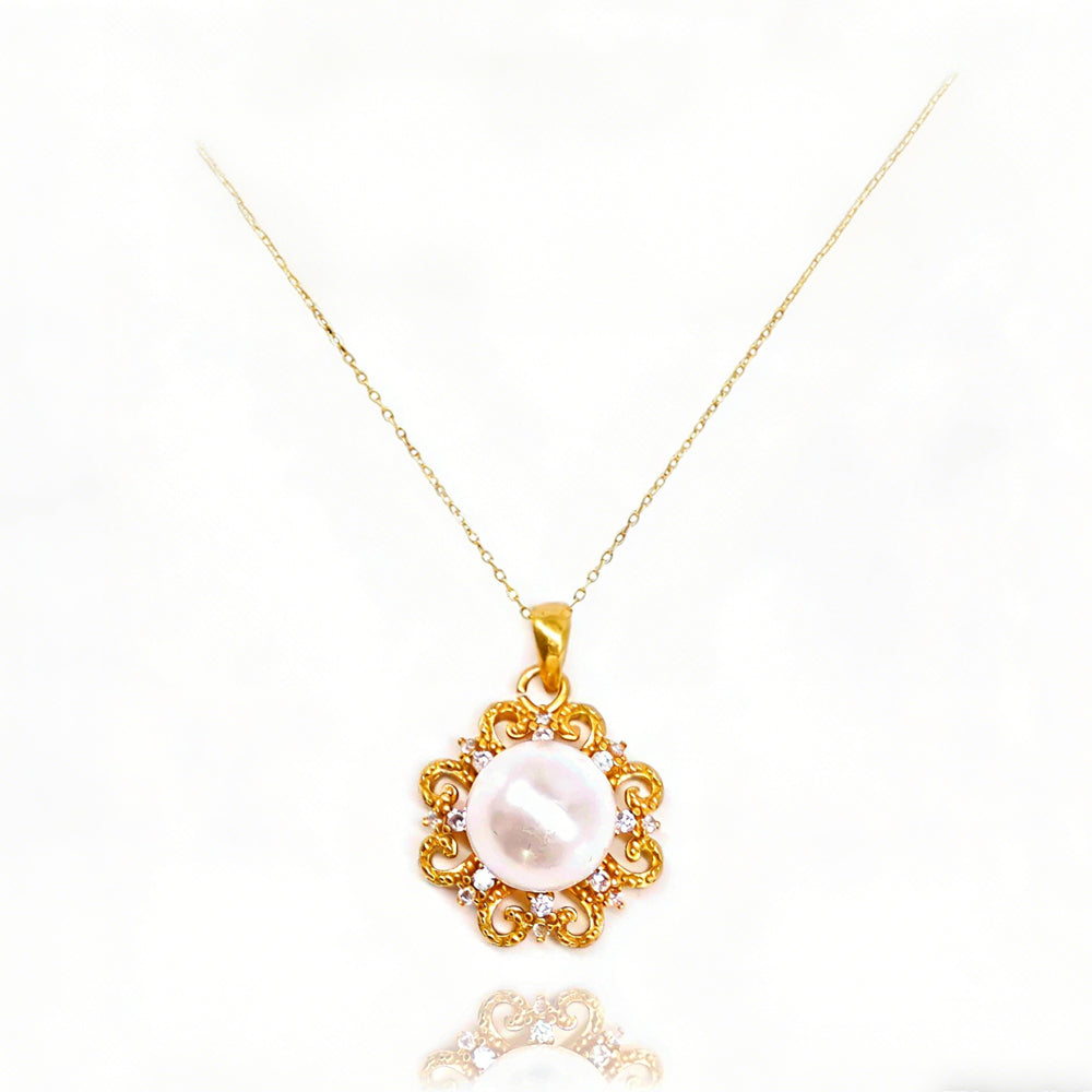 Luxury Sun Pendant Necklace 24K Gold Elegant Choker Jewelry