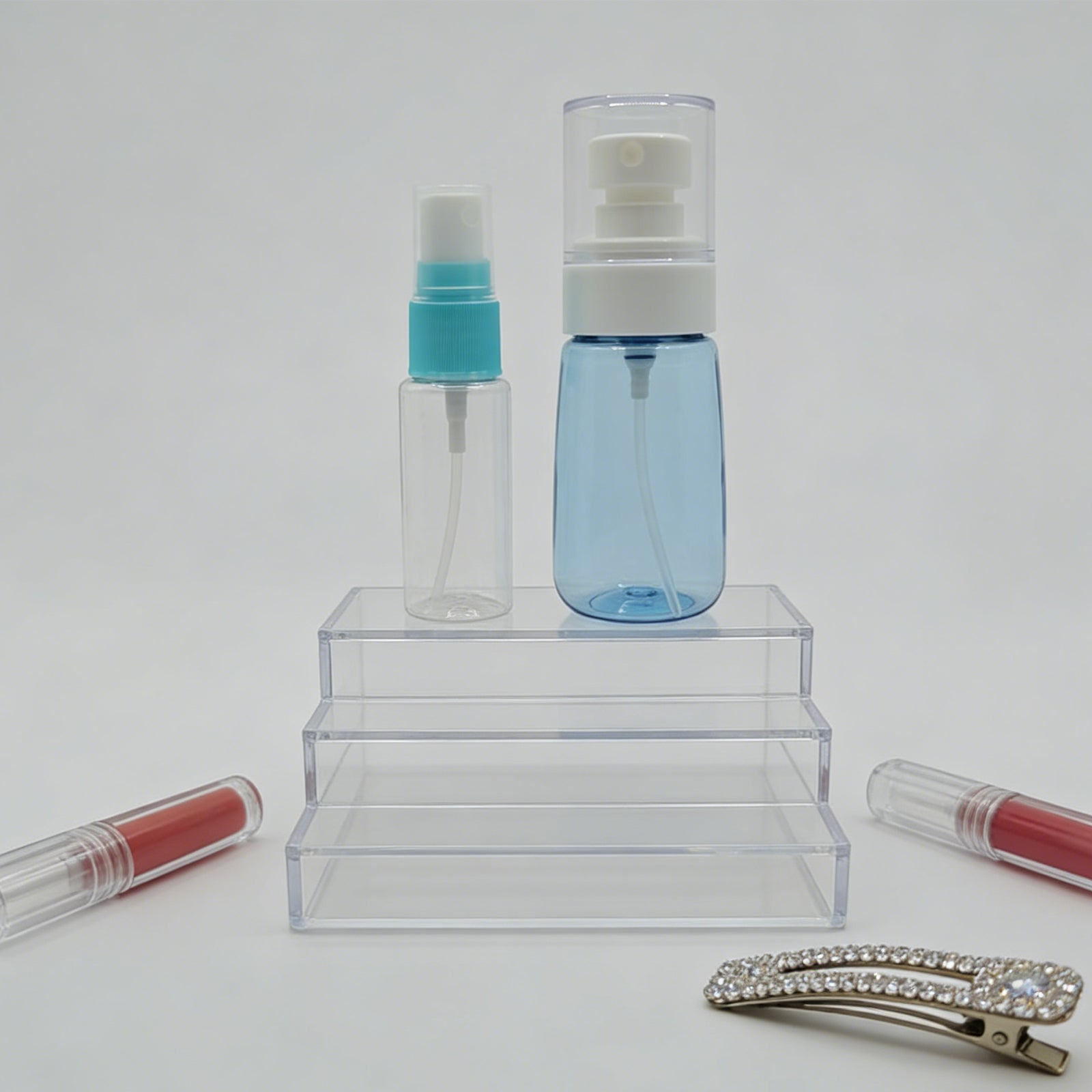 2 Pack Blue Spray Bottles Refillable Multipurpose Sprayer
