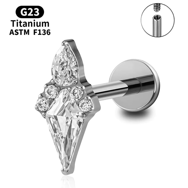 Luxury Geometric Glow Zircon Earrings Floral Crystal Chic