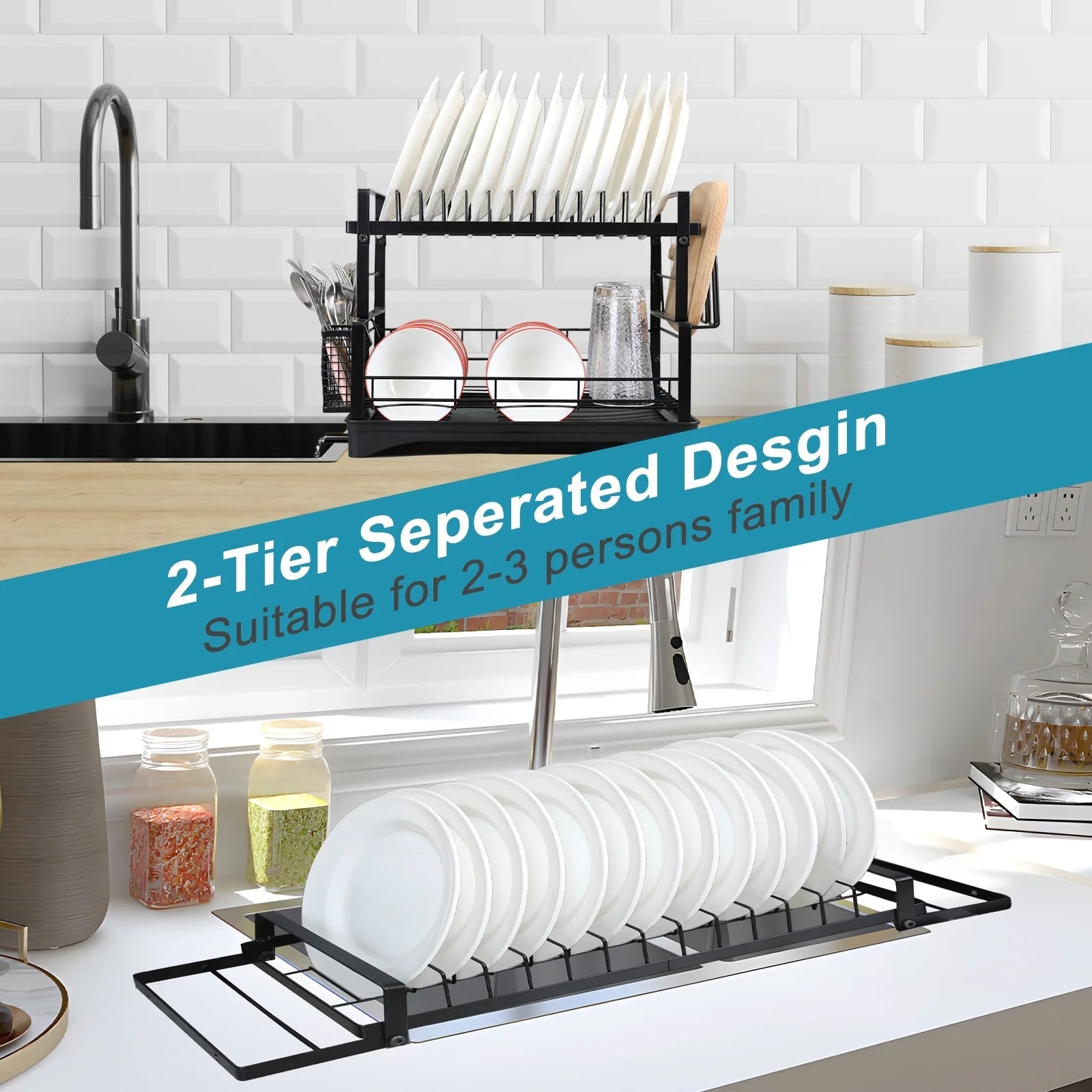2 Piece Cookware Organizer Rack Set