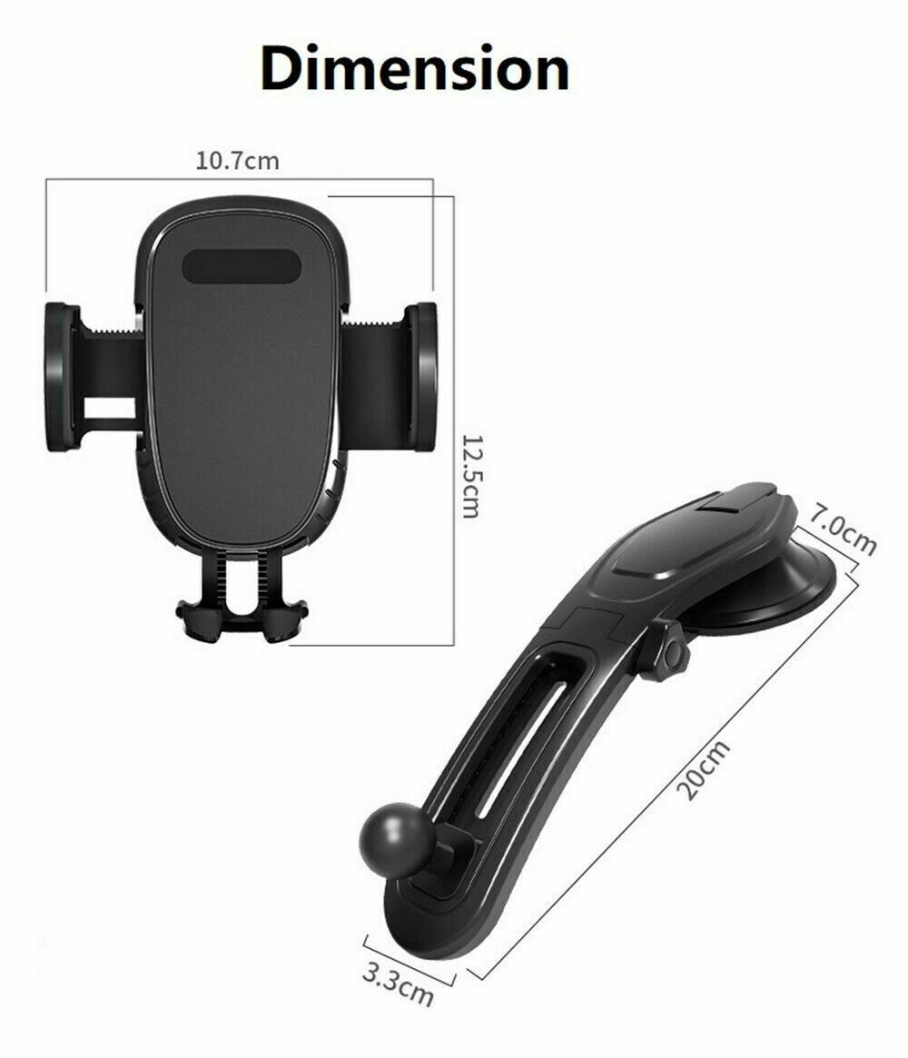 360 Rotatable Car Phone Holder Dashboard Gravity Mount Stand