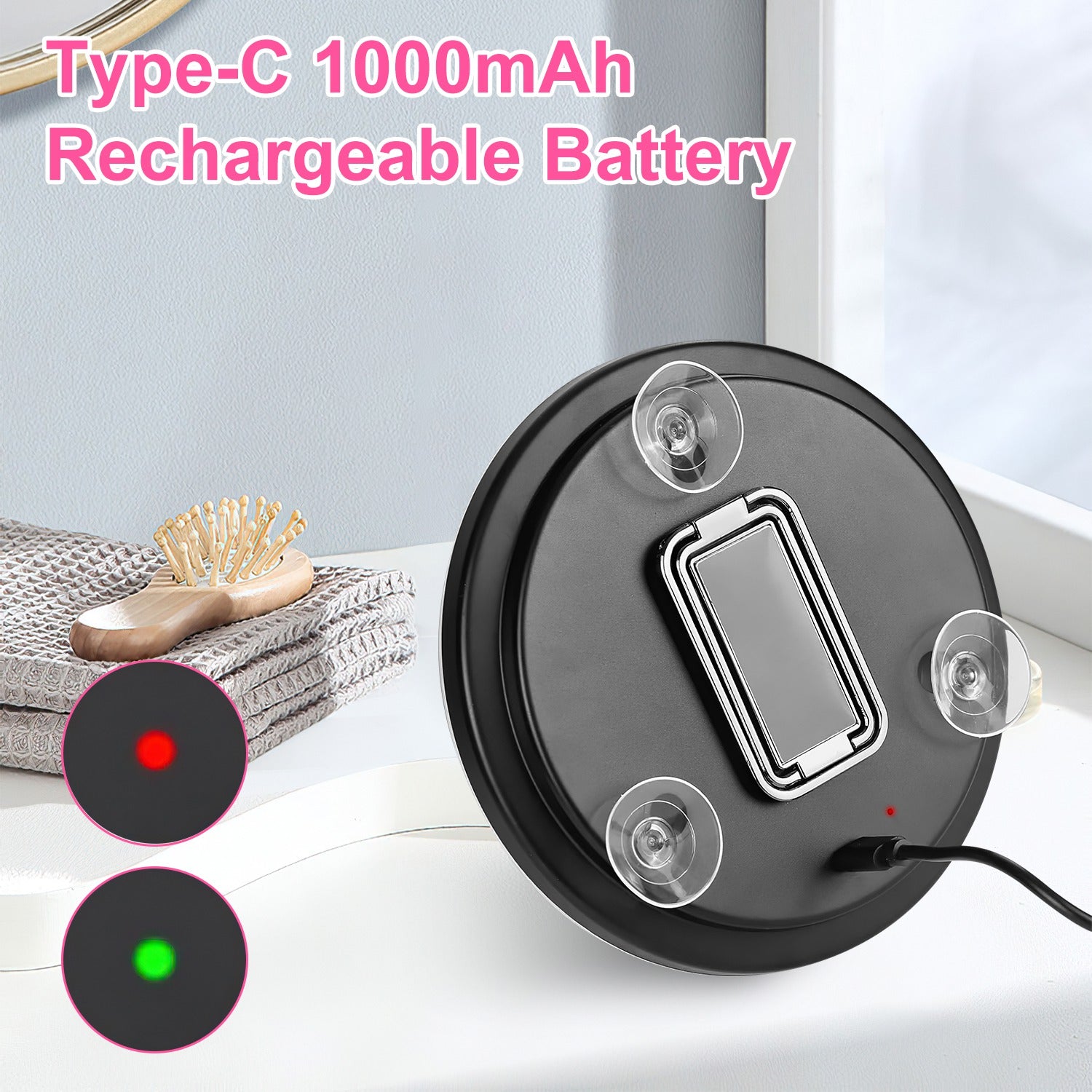 Premium 30X LED Magnifying Mirror with Lights & Travel Kit