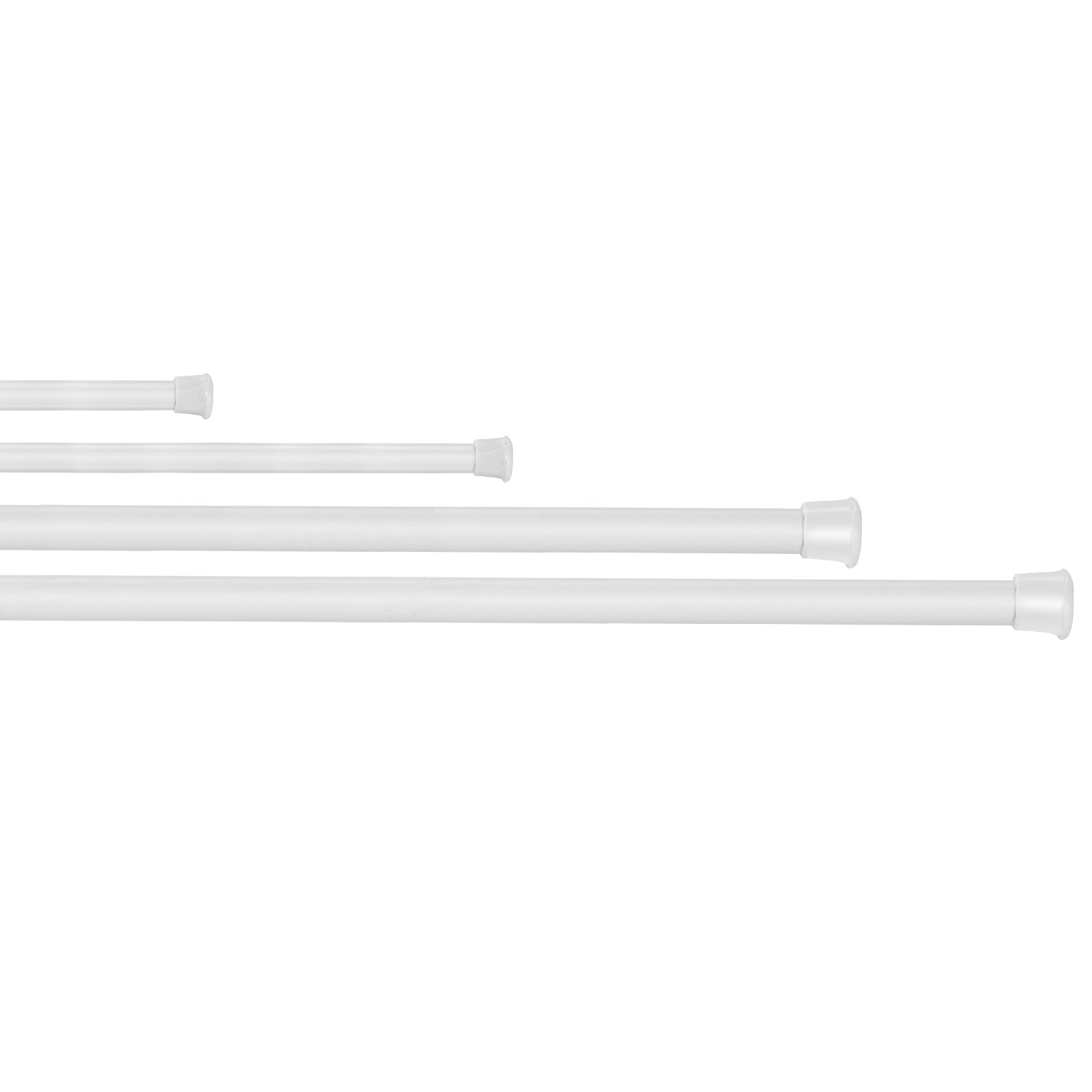 Adjustable Tension Curtain Rod Heavy Steel for Bath Kitchen Balcony HD