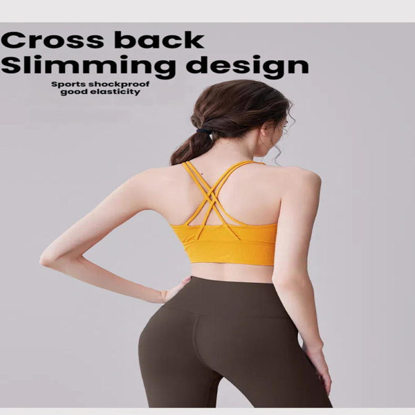 X-SHADOW JYTN011 Yoga Clothes with Built-in Chest Pad