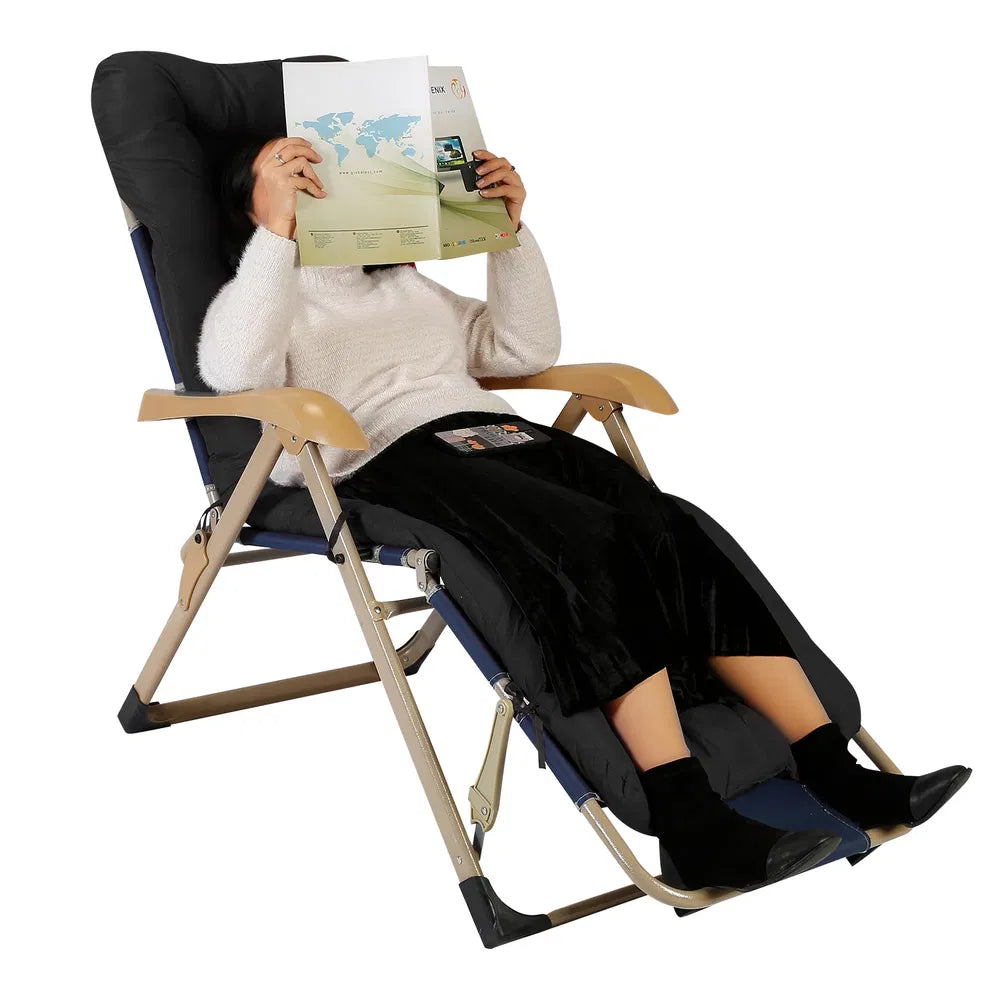 67x22in Chaise Lounge Cushion Recliner Patio Chair Pad Soft Comfort