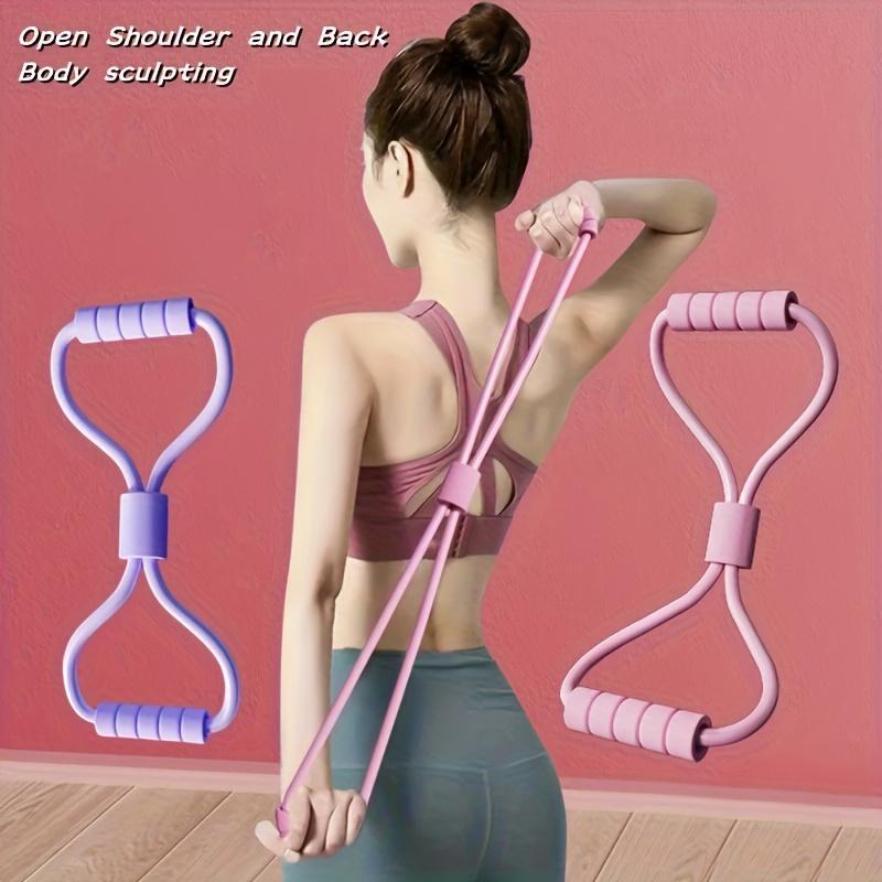 8-Shaped Elastic Resistance Workout Band for Fitness, Strength & Toning