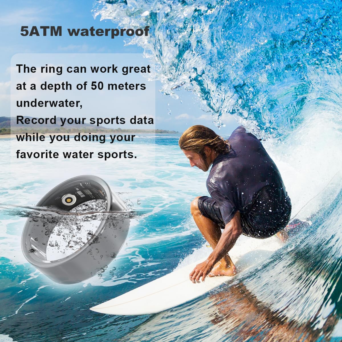 Advanced Smart Health Ring Fitness Tracker No Subscription Fee