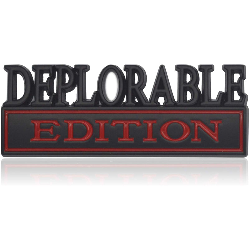 2PCS Deplorable Edition 3D Metal Car Emblem Badge Sticker