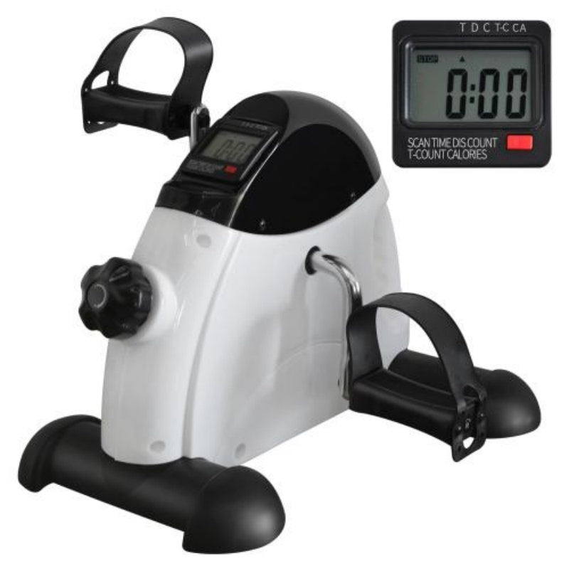 Mini Exercise Bike Pedal Trainer with Electronic Display & 120KG Capacity