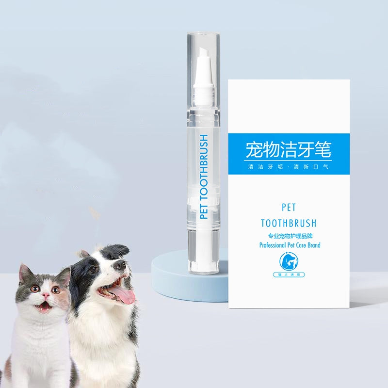 Pet Toothbrush Pen for Teeth Cleaning and Fresh Breath Care