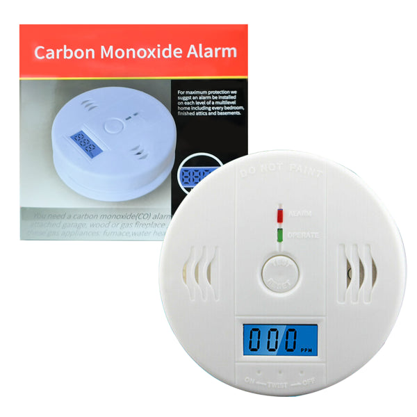 4-Pack LCD Carbon Monoxide Detector Home Safety Alarm
