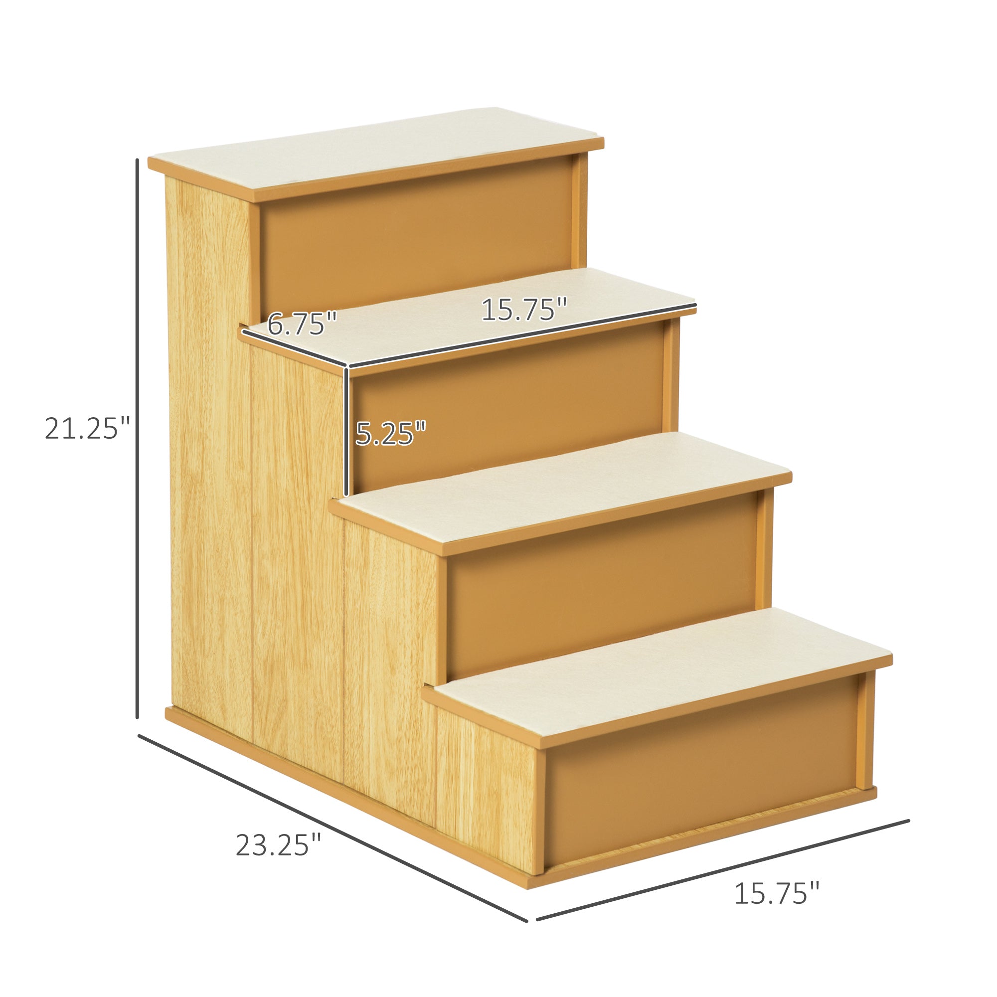 Premium Small Pet Stairs Cushioned Steps for Cats and Dogs