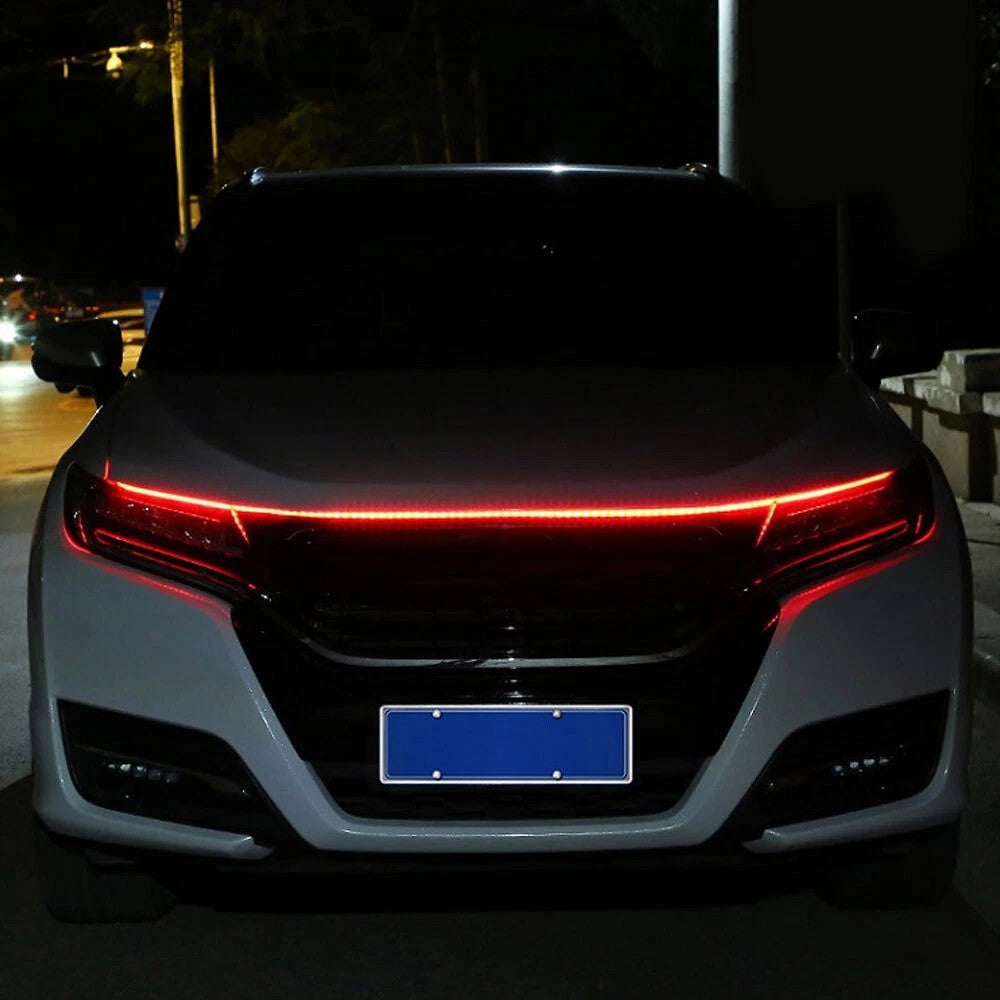 180cm Flexible LED Hood Light Strip 12V Waterproof DRL