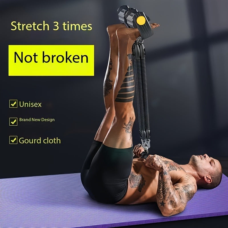 Adjustable Tension Bands Set with Foot Pedals & Handles for Full Body Fitness Training