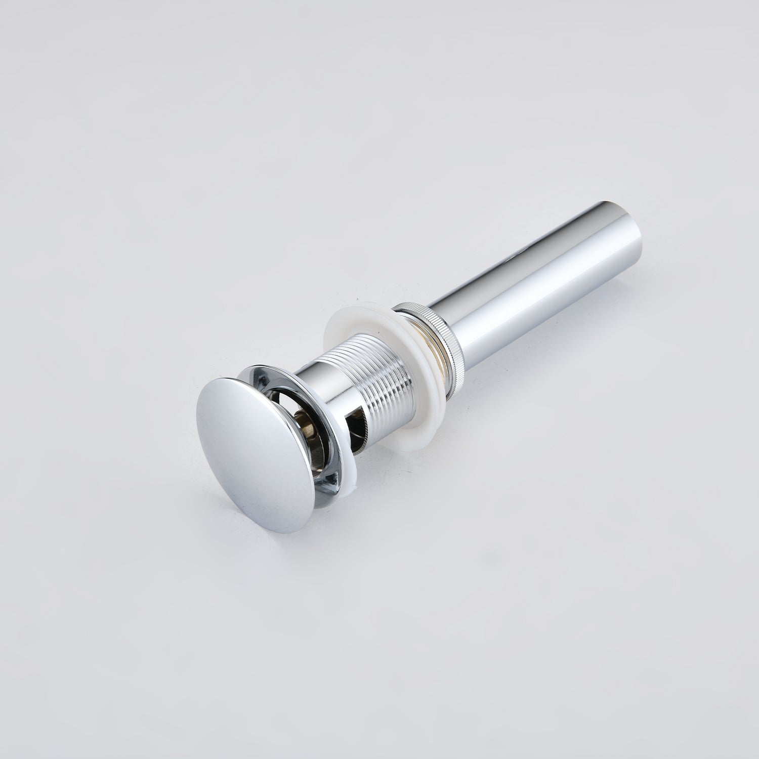 Premium Pop-Up Sink Drain with Overflow Stainless Steel Design