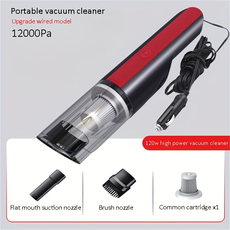 Wired Car Vacuum Cleaner Strong Suction Handheld Mini Cleaner
