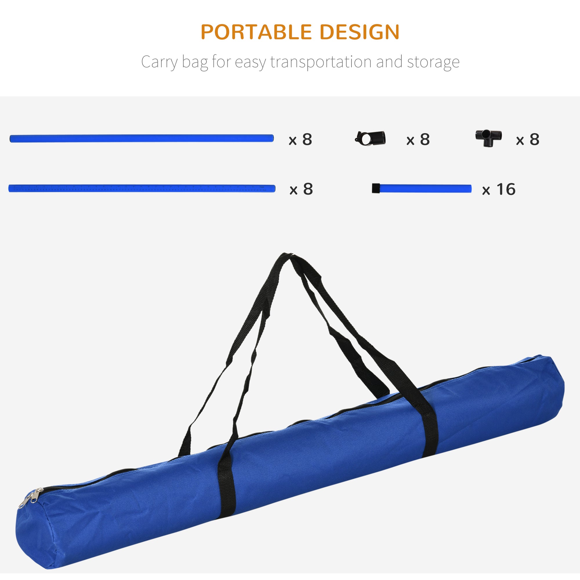Adjustable Dog Agility Jump Training Set – Indoor & Outdoor Dog Exercise Kit