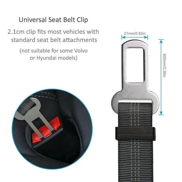 Secure Pet Seat Belt Set Adjustable Safety Harness for Car