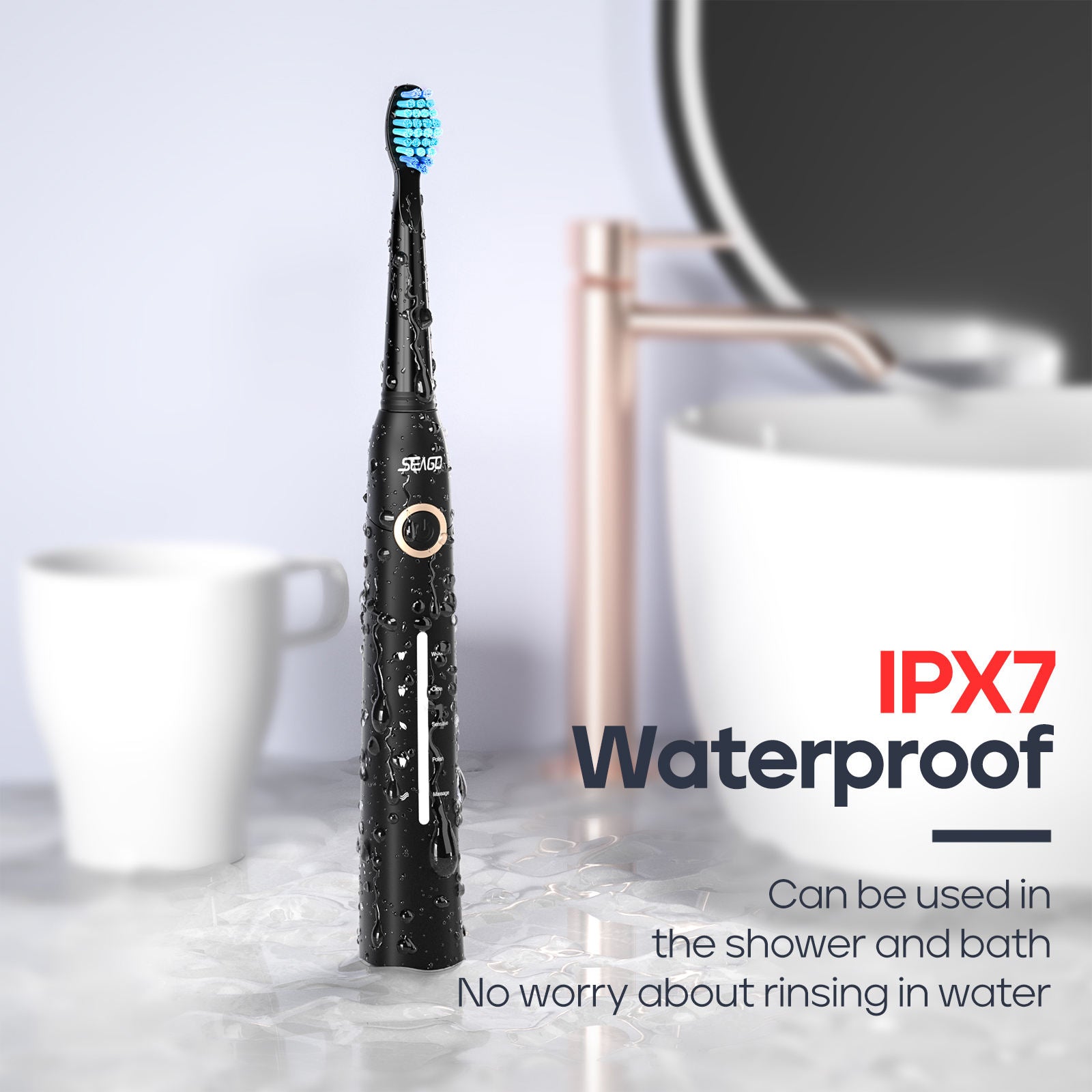 Advanced Electric Toothbrush 5 Modes Rechargeable Whitening Care