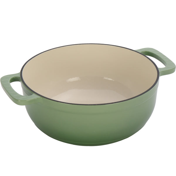 6QT Enameled Cast Iron Dutch Oven Pot with Lid and Silicone Gloves