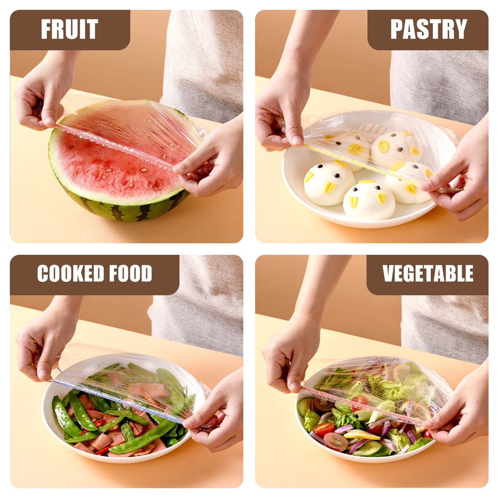 Reusable Elastic Food Cover Set Stretchable Bowl Storage Covers