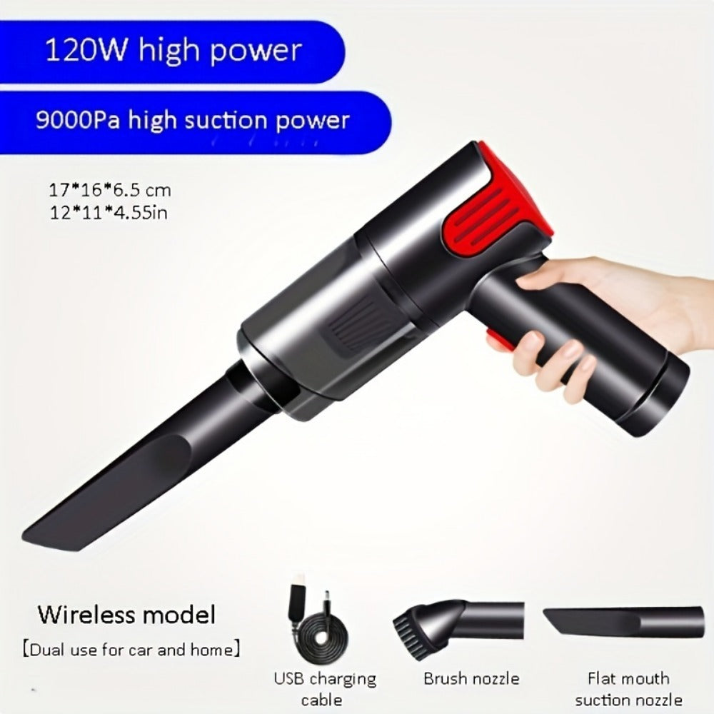 Wireless Car Vacuum Cleaner USB Rechargeable Mini Handheld