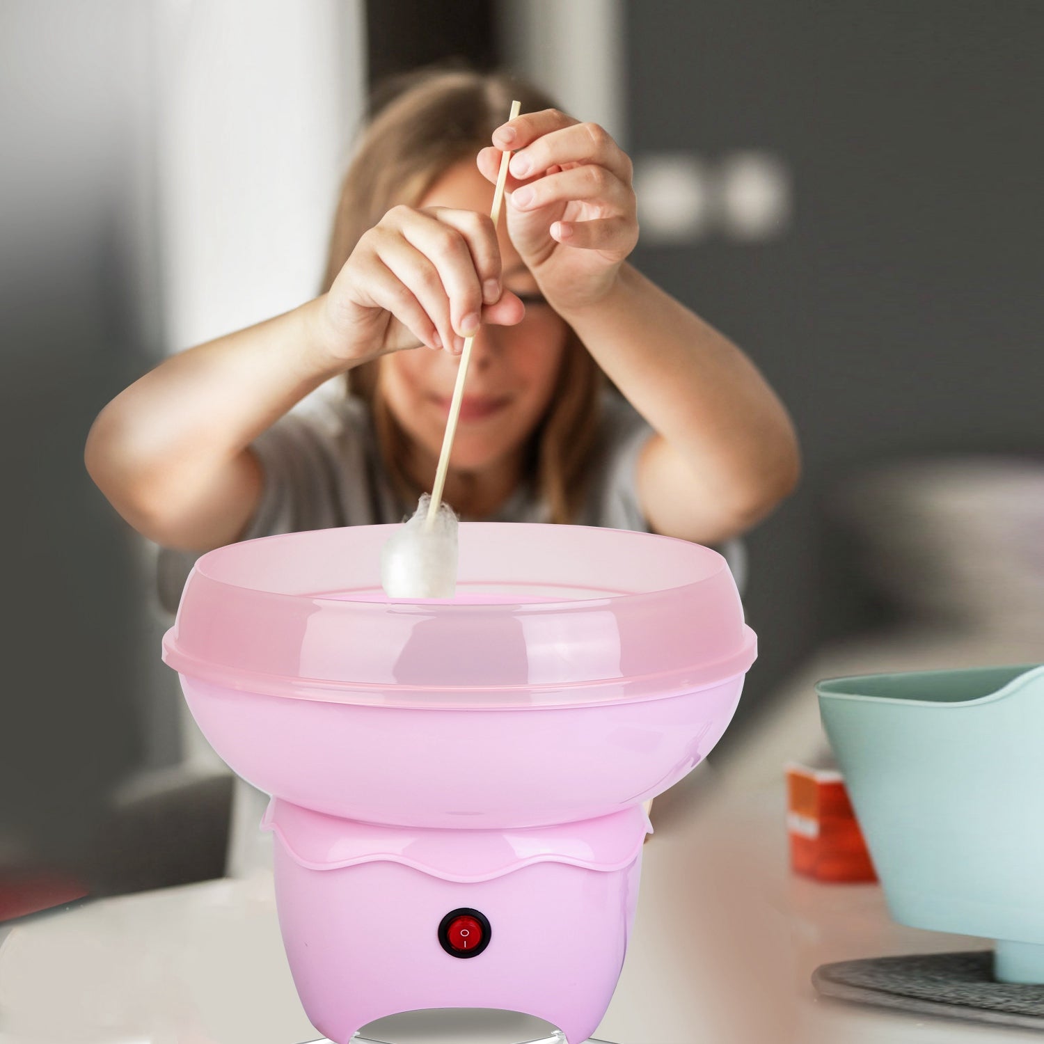 Portable Cotton Candy Maker Electric Candy Machine for Kids Fun