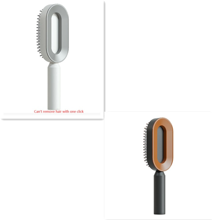 Self Cleaning Hair Brush with Scalp Massage & Detangling