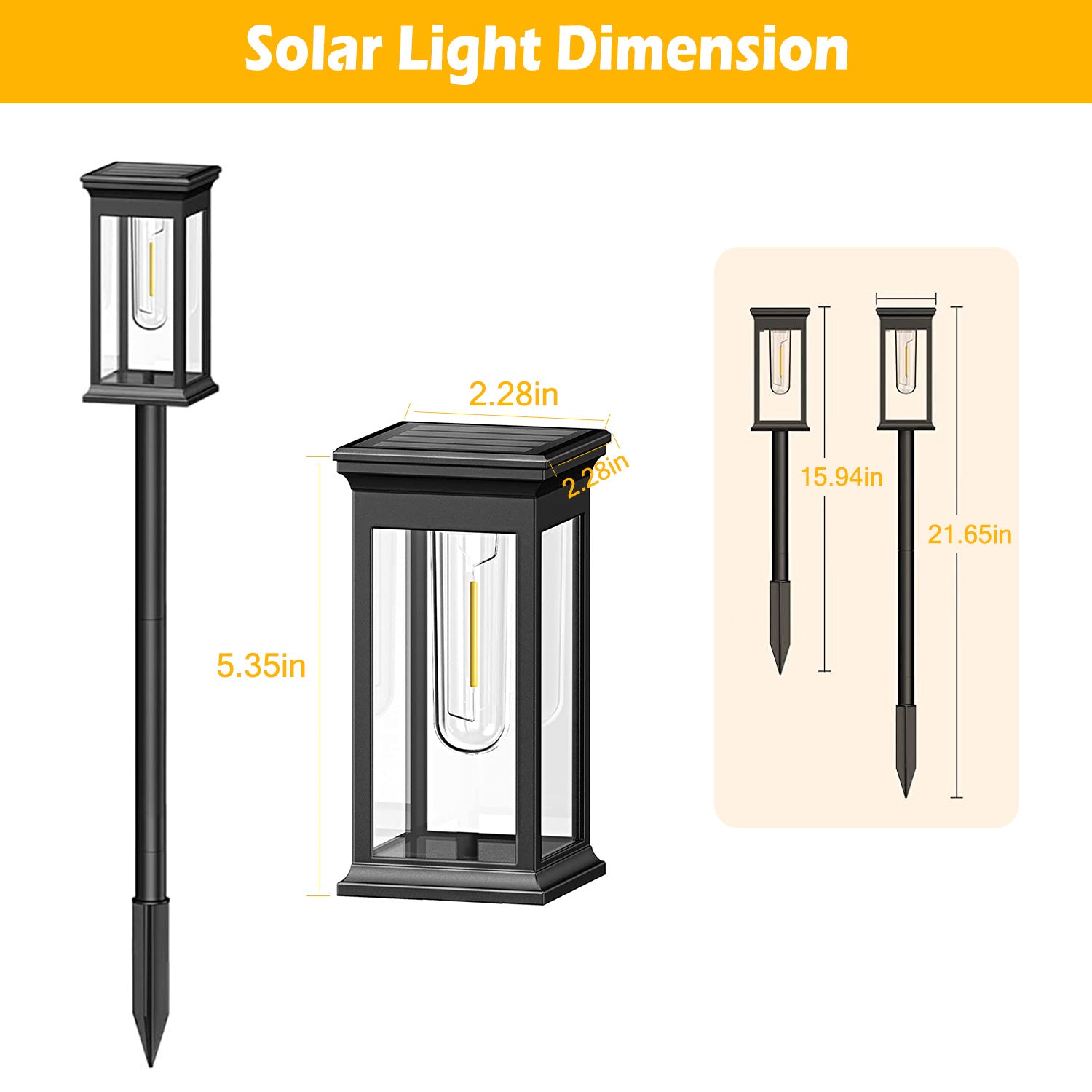 Ultra Bright Solar Garden Stake Lights Waterproof Pathway Decor
