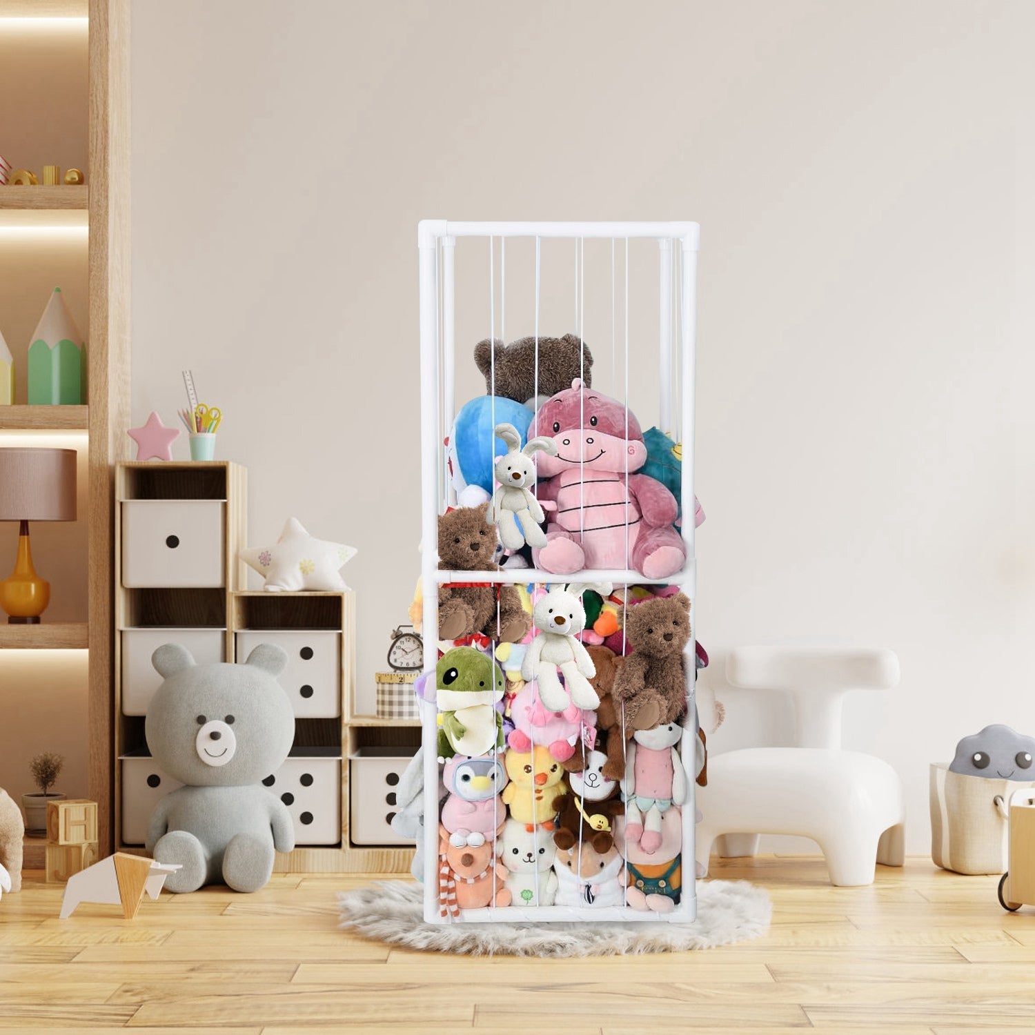 Stuffed Animal Storage Organizer Plush Toy Holder Stand