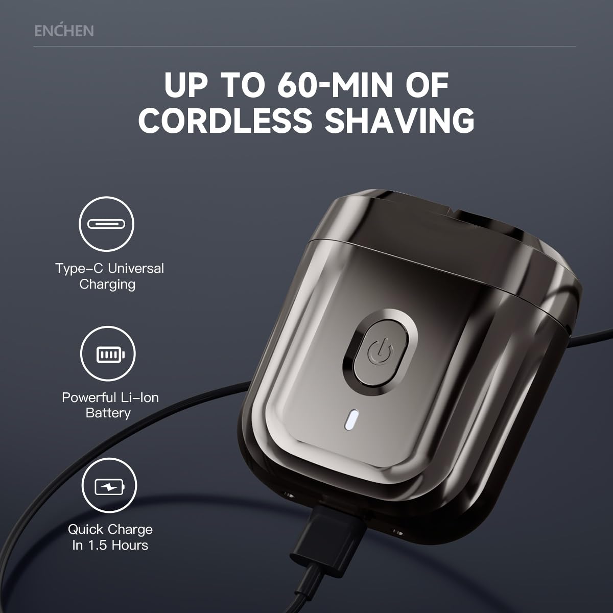 Mini Electric Pocket Shaver Waterproof USB-C Rechargeable