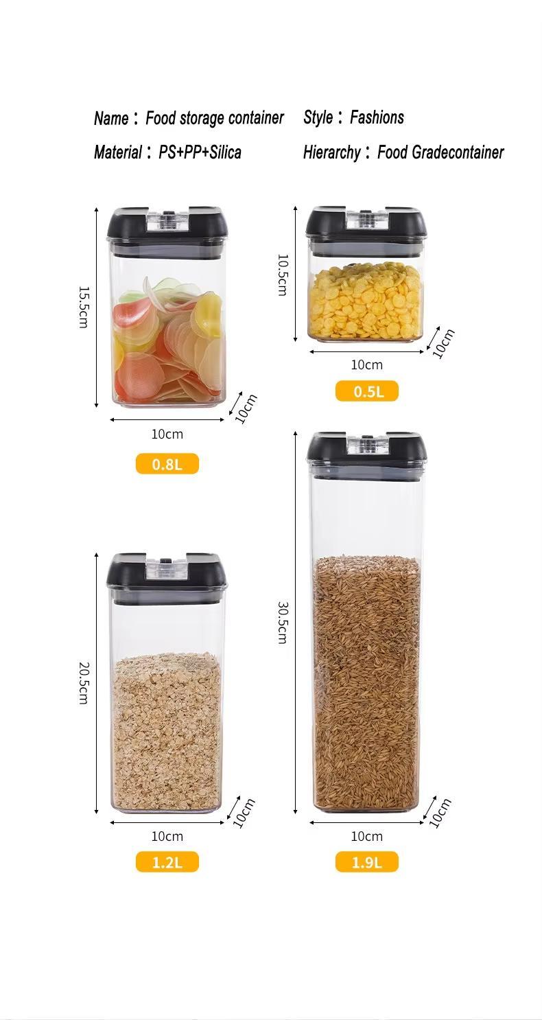 7-Piece Food Storage Container Set for Kitchen Use