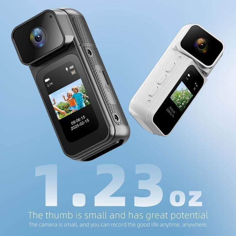 Ormos Mini Action Camera 2.7K WiFi Magnetic 180° Rotating Lens