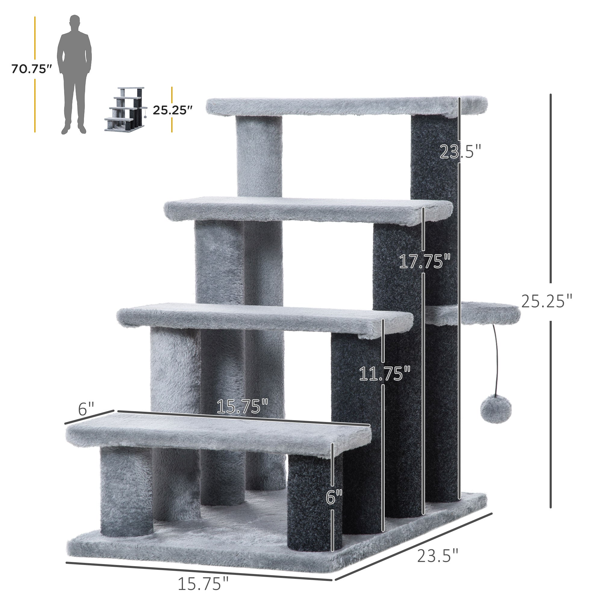Premium Cat Tree Tower for Indoor Cats with Scratching and Rest