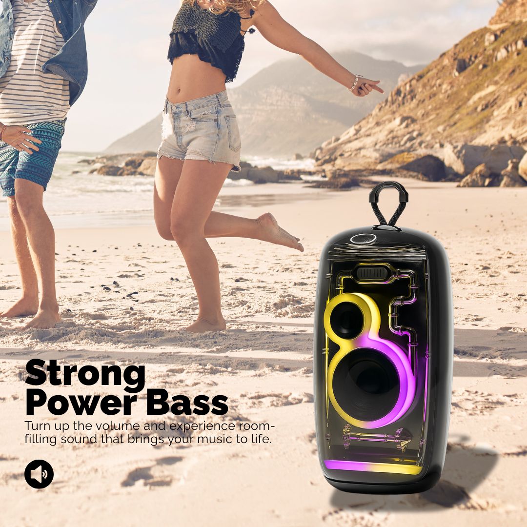 Wireless Bluetooth Speaker Powerful Sound Portable Long Battery
