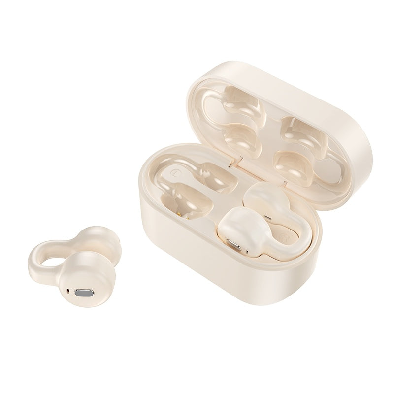 Open Ear Wireless Clip Earbuds with Long Battery Sports Fit