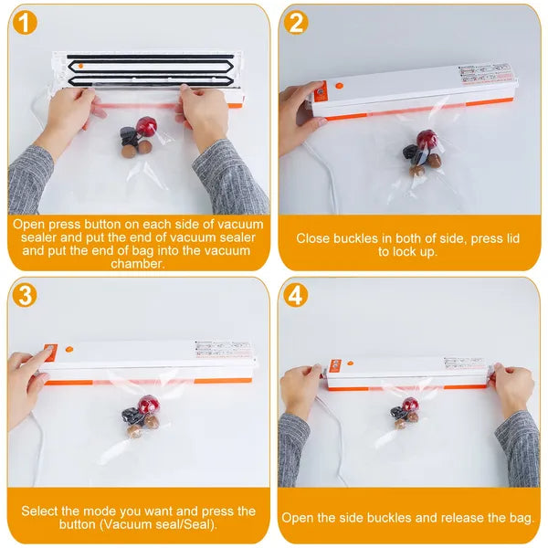 Compact Vacuum Food Sealer Machine for Fresh Storage