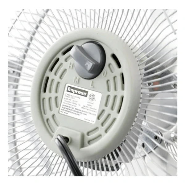 9 Inch High Velocity Metal Floor Fan Powerful Cooling Compact