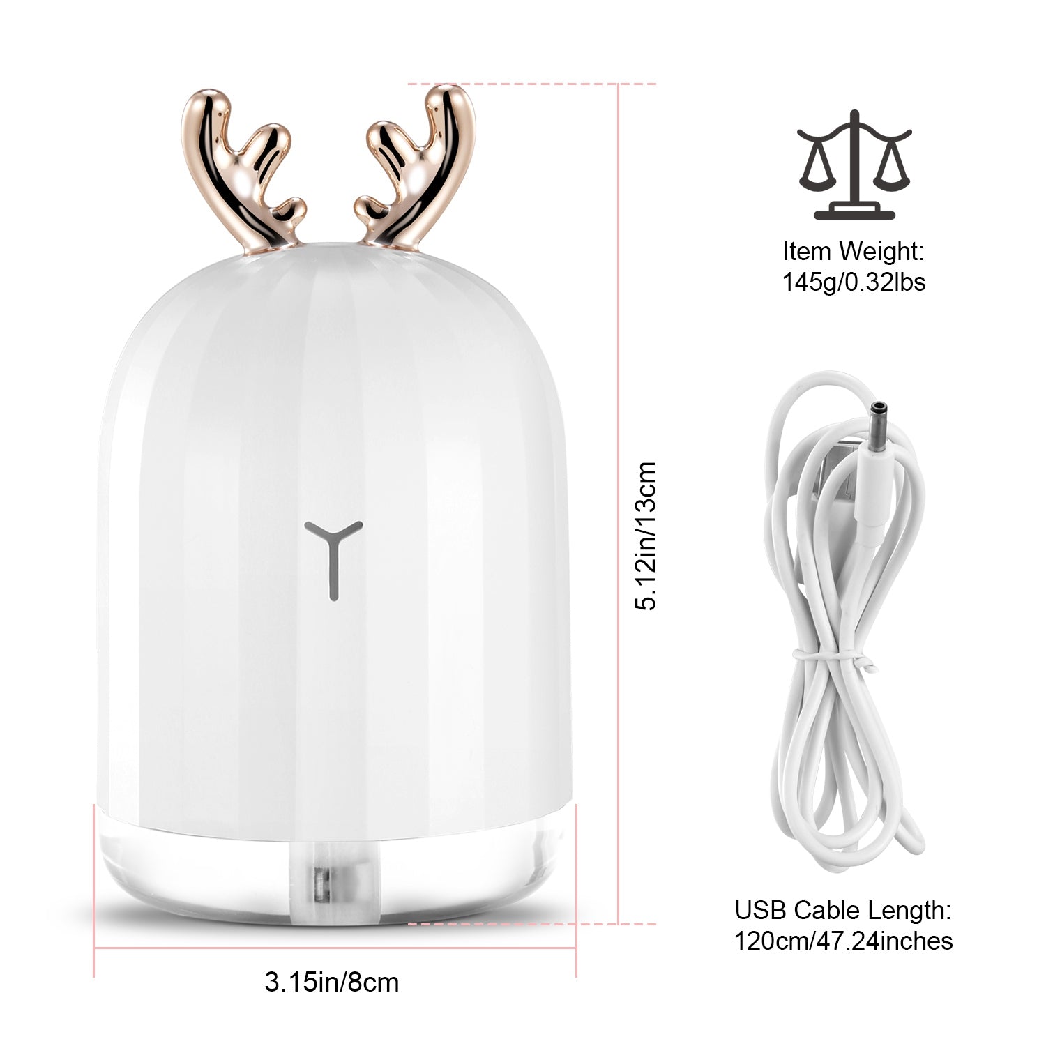 Premium Cool Mist Humidifier Ultrasonic Diffuser LED Light