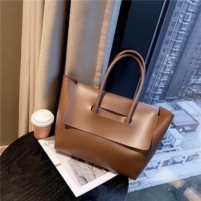 Fashion Women Large Capacity Shoulder Bag Retro Simple Tote Handbag