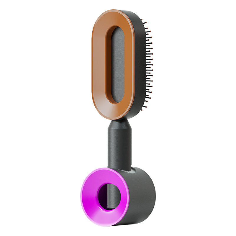 Self Cleaning Hair Brush with Scalp Massage & Detangling