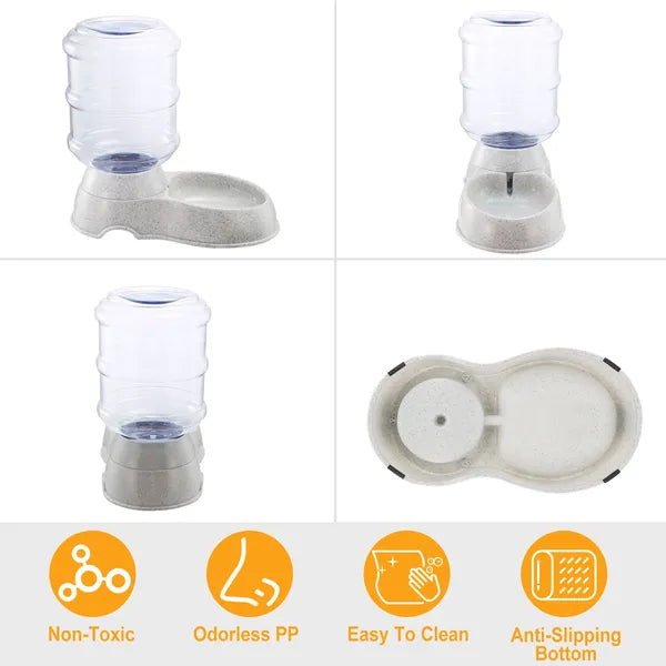 Automatic Pet Water Dispenser Gravity Feed for Cats and Dogs