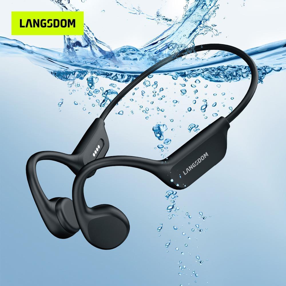 IPX8 Waterproof Bone Conduction Swimming Headphones 32GB MP3