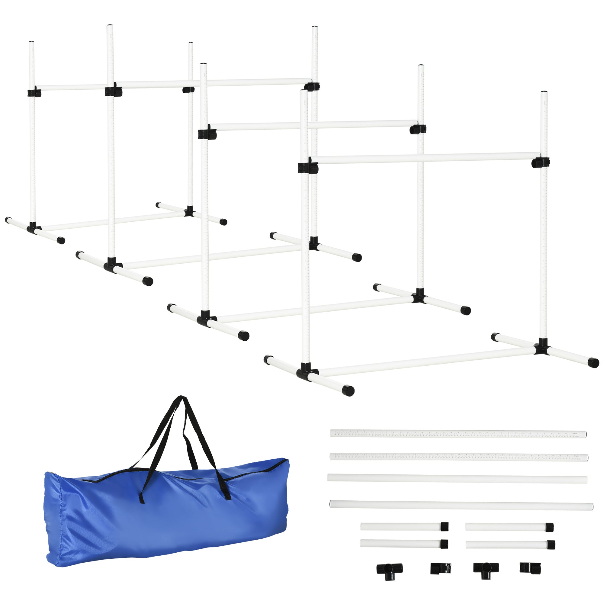 Dog Agility Jump Training Kit – Adjustable Indoor & Outdoor Agility Hurdle Set