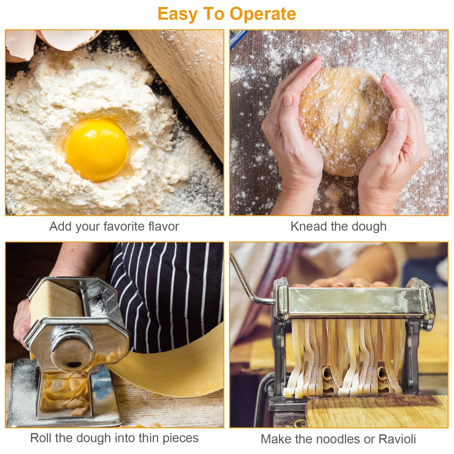 Stainless Steel Pasta Maker Roller Machine