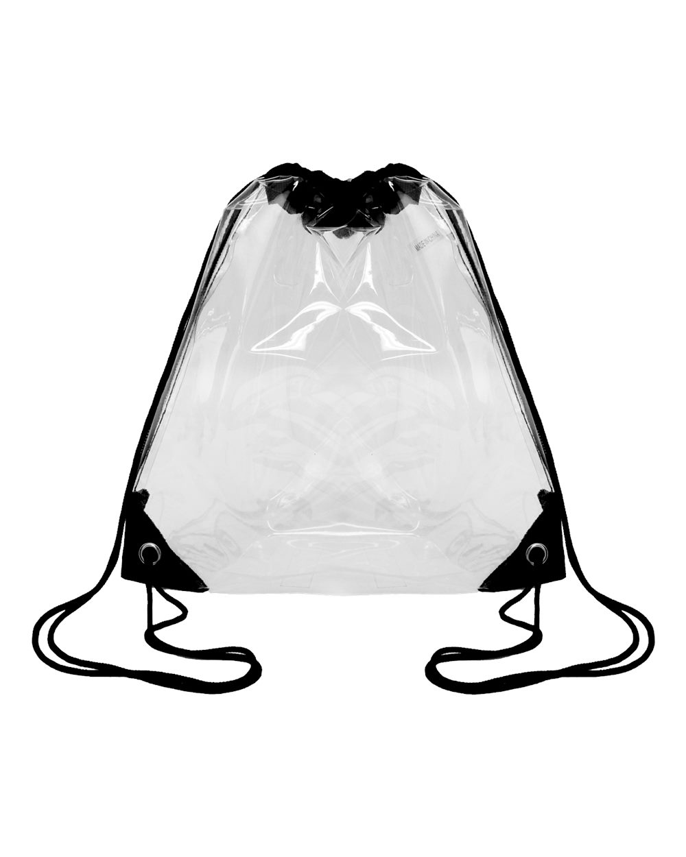 Transparent Drawstring Backpack Clear Waterproof Gym Travel Bag