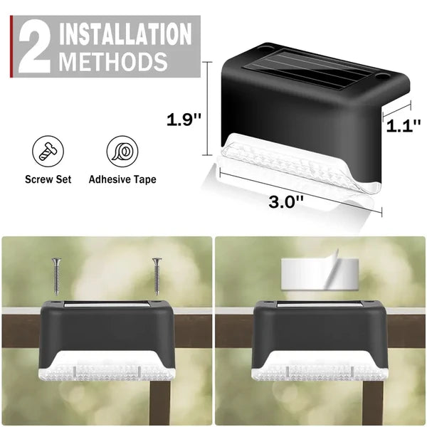 Solar Outdoor LED Step Lights 16/32PCS Garden Pathway Lighting