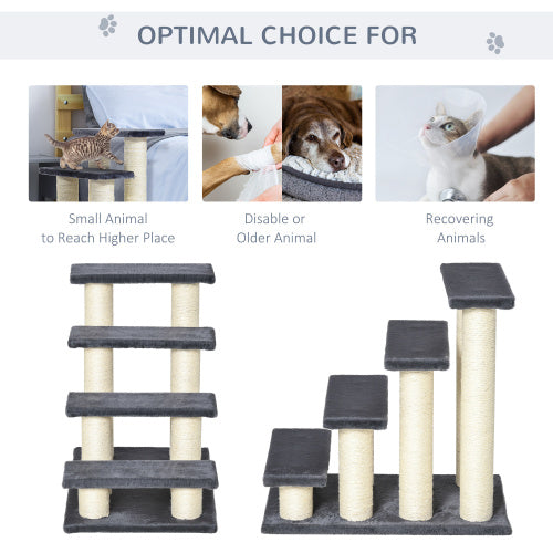 Premium Stair Style Cat Tree with Steps Scratching Post and Climb