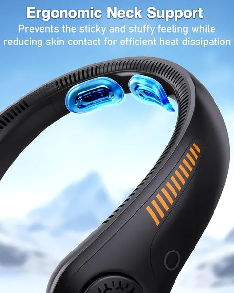 Powerful Portable Neck Fan Rechargeable Hands Free Cooling