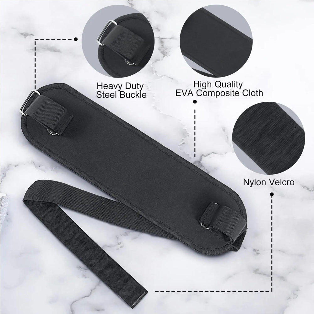 Dumbbell Hip Thrust Belt Waist Strap for Weight Training Anti-Slip Booty Workout Belt
